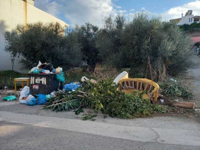 Υπαίθριος… σκουπιδότοπος (ελέω… ασυνείδητων) η οδός Αγγελικής Παπαθανασοπούλου!