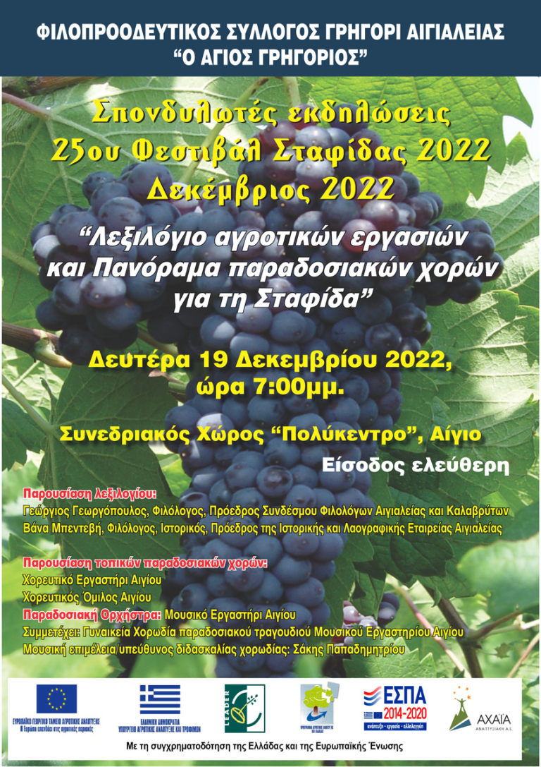 Λαογραφικές και παραδοσιακές μουσικοχορευτικές εκπλήξεις τη Δευτέρα (19/12) στο «Πολύκεντρο» Αιγίου