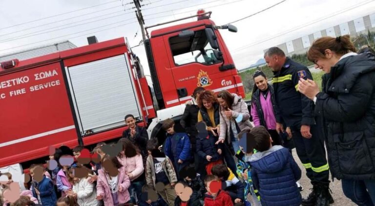Κλιμάκιο της Πυροσβεστικής Υπηρεσίας στο 4ο Νηπιαγωγείο Αιγίου!