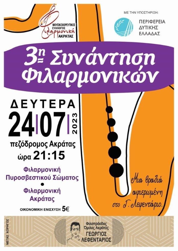 Φιλαρμονικη ΑΚΡΑΤΑΣ ΣΥΝΑΝΤΗΣΗ ΦΙΛΑΡΜΟΝΙΚΩΝ