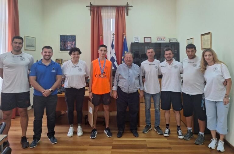 Συγχαρητήρια Δημάρχου Αιγιαλείας Δημήτρη Καλογερόπουλου στον «χάλκινο» πρωταθλητή Νοτίου Ελλάδας Παναγιώτη Σαμίκο
